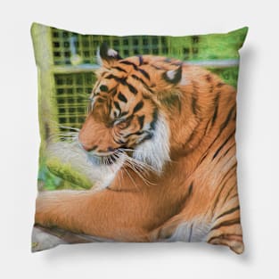 The Sleeping Tiger Pillow