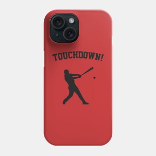 Touchdown! Funny Baseball Batter Silhouette Phone Case