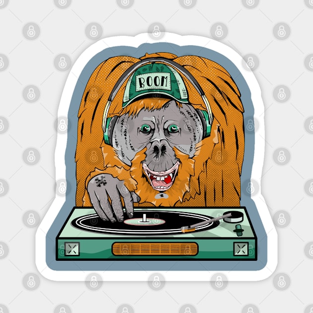 Orangutan Turntable Magnet by mailboxdisco