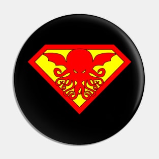 Cthulhu Superhero Logo Pin