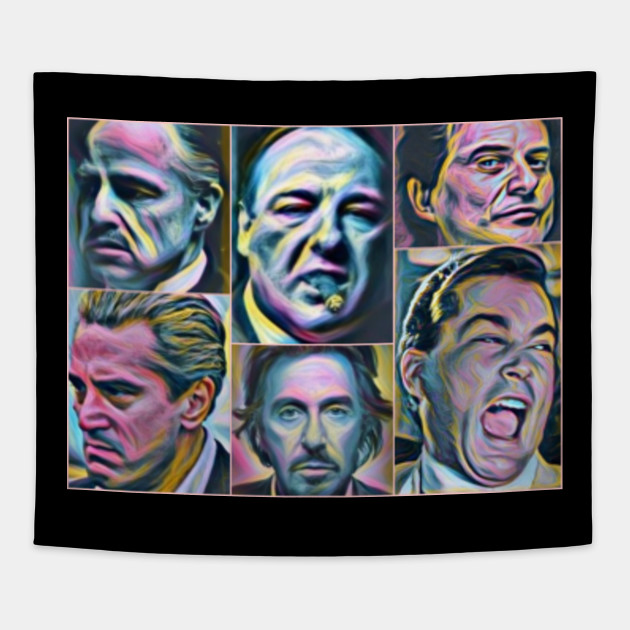 Gangsters Painting Movie Goodfellas Godfather Casino Scarface