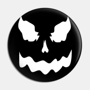 Spooky Ghost Face Halloween Costume Party Tee Pin