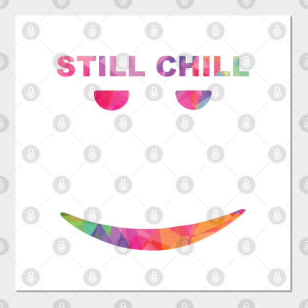 still chill face roblox sticker teepublic