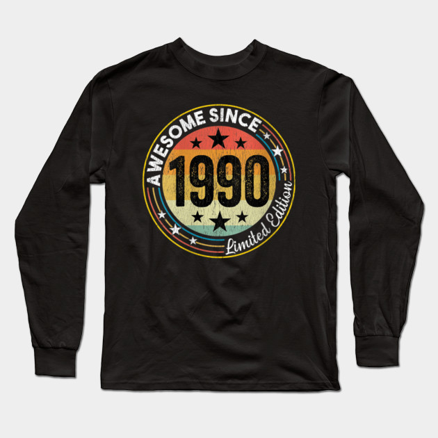 Womens Vintage 1990 Clothes 30 Years Old Retro 30th Birthday Gifts