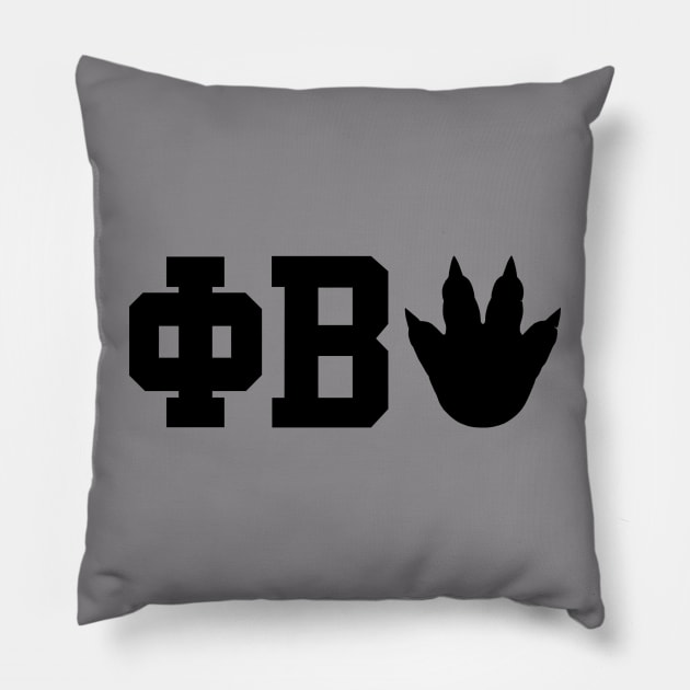 PHI BETA KAIJU Pillow by ROBZILLA