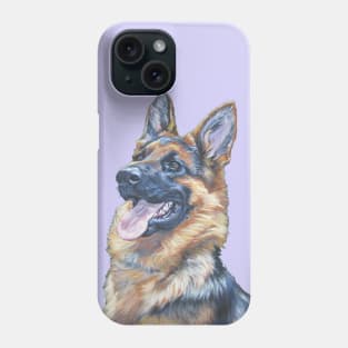 German Shepherd Fine Art Painting Phone Case