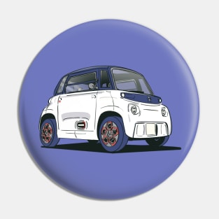 Citroen Ami electric car in white Pin