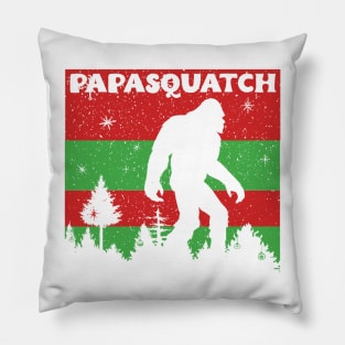 Retro Papa Squatch Like A Grandpa Funny Bigfoot Sasquatch Pillow