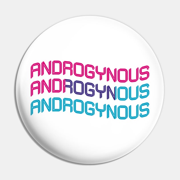 Androgynous proud flag Pin by carolphoto