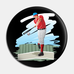 Baseball Player Pin