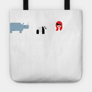 Endangered List: Rhino, Panda, Redheads Tote