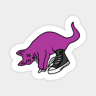 High Top Kitty Laces Magnet