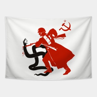 Death To The Fascist Beast - Soviet Propaganda Tapestry