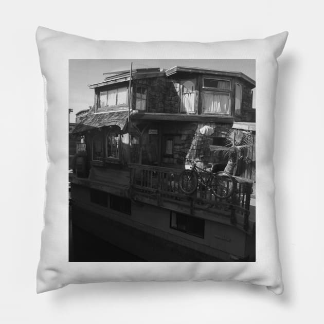 Sausalito Boat Houses Pillow by IgorPozdnyakov