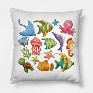 Sea Creatures Pillow