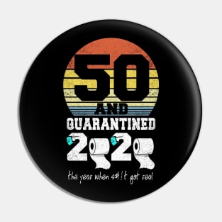 50th birthday gift quarantined 2020 Pin