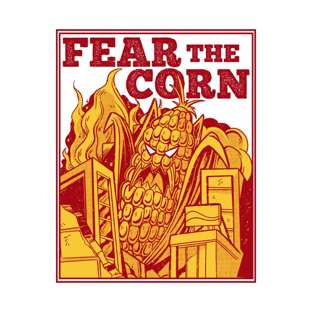 Fear the Corn // Funny Corn Monster by SLAG_Creative