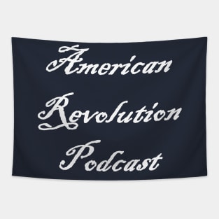 American Revolution Podcast - white logo Tapestry