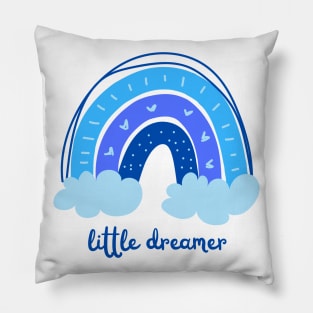 Little Dreamer In Blue Pillow