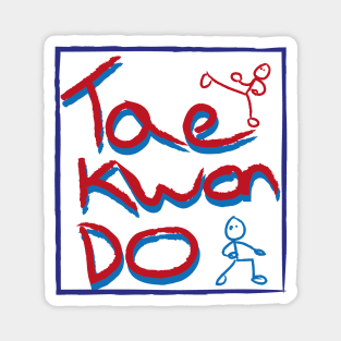 Taekwondo Box Logo Magnet