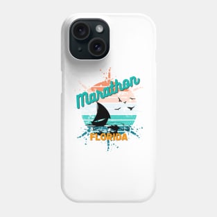 Marathon Florida Retro Vintage Exploding Sunset Phone Case