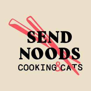 Send Noods Chopsticks Black T-Shirt