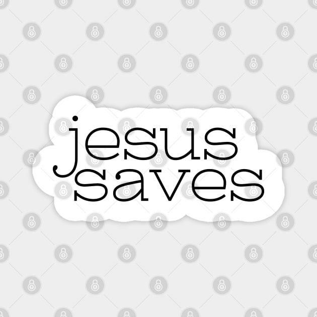 Jesus Saves Magnet by LaurenPatrick