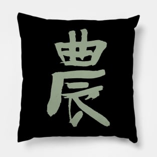 Agriculture / Farmers (Japanese Kanji) Pillow