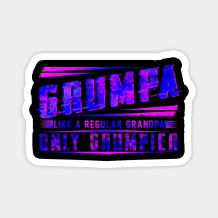 Grumpa Like A Regular Grandpa Only Grumpier Costume Gift Magnet