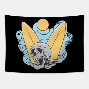 SKULL SURF Tapestry