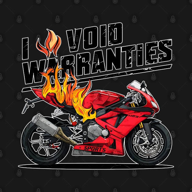 I void Warranties DIY motorcycle Warranty ruined automotive Tee 3 by Inkspire Apparel designs