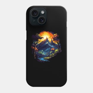 Abstract Mountain Sunrise Phone Case