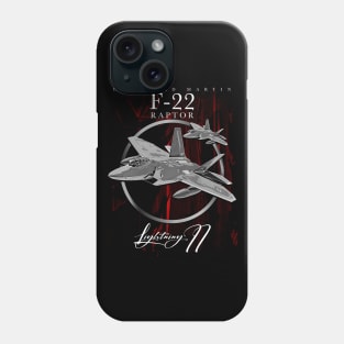 Lockheed Martin F-22 RAPTOR US AIR FORCE Fighterjet Phone Case