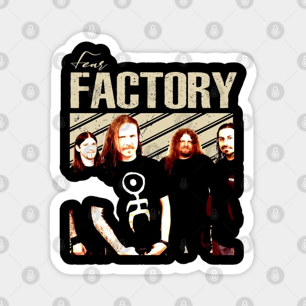 Steel Symphony Factory Band T-Shirts, Immerse Yourself in the Sonic Mastery of Industrial Metal Magnet by Insect Exoskeleton