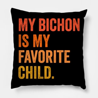 bichon frise mom Pillow