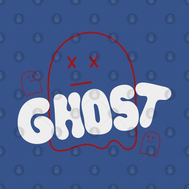 T-shirt Ghost Simple for Daily and Gift by IXIVENCI