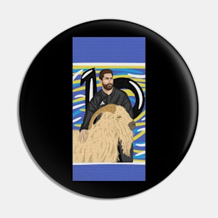 Messi goat Pin