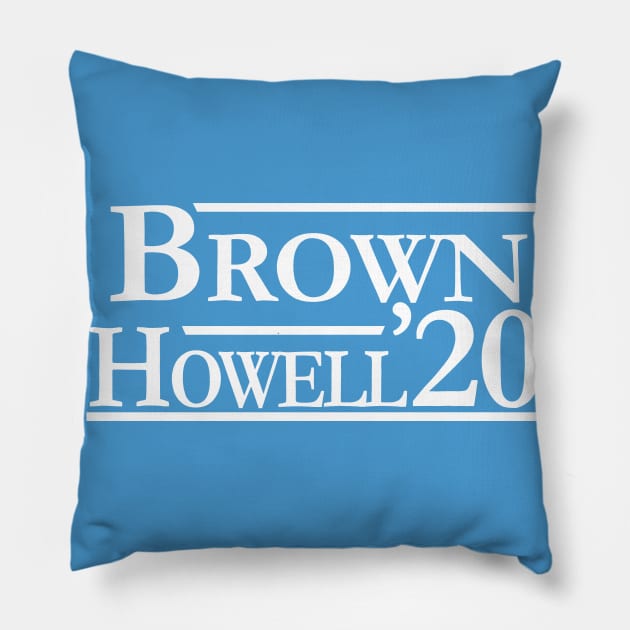 Mac Brown and Sam Howell For President Pillow by Parkeit