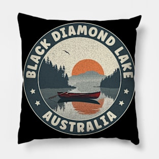 Black Diamond Lake Australia Sunset Pillow