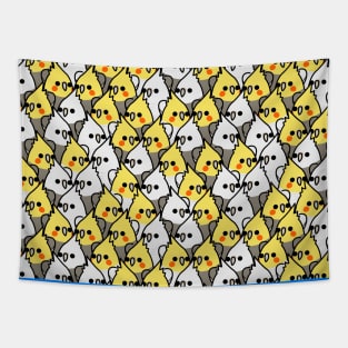 Too Many Birds!™ Cockatiel Squad Tapestry