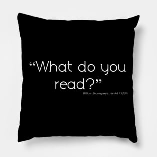 What do you read? Pillow