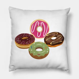 Donuts Graphic Artwork Pillow