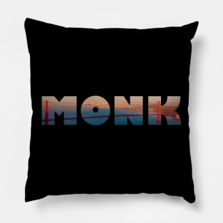 Monk - Golden Gate Bridge Pillow