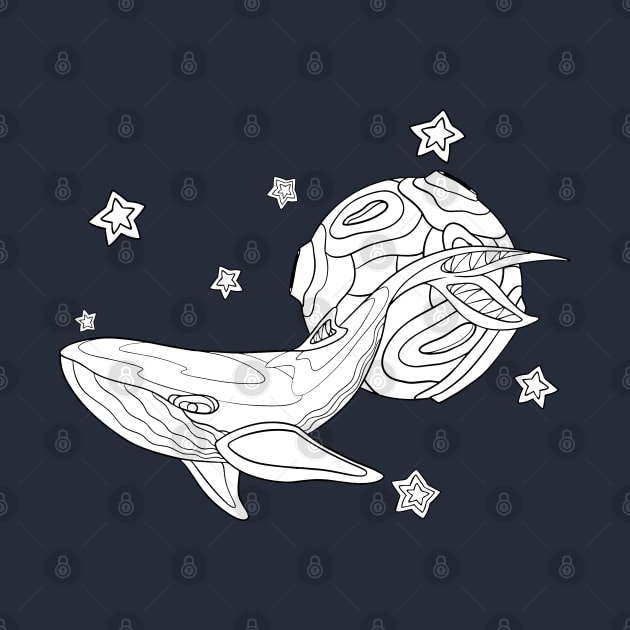 White whale among the stars by Bagaz