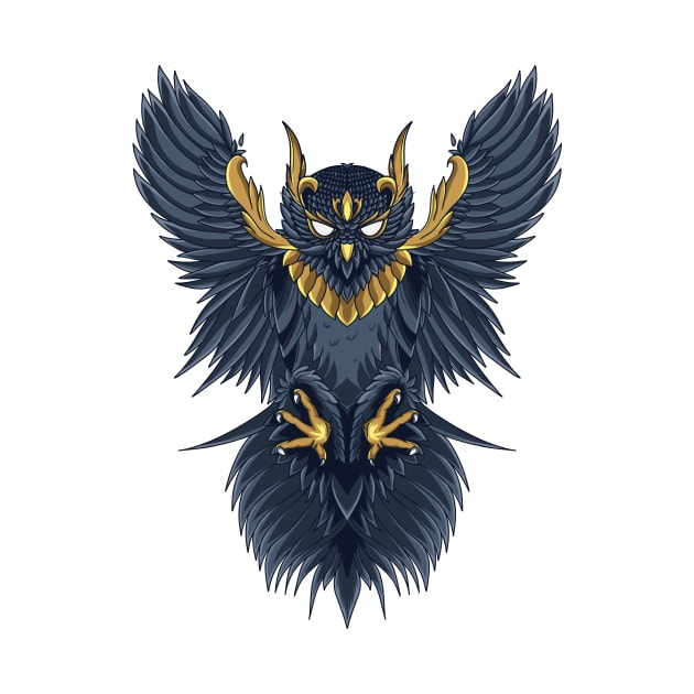 Amazing Owl Illustration by godansz