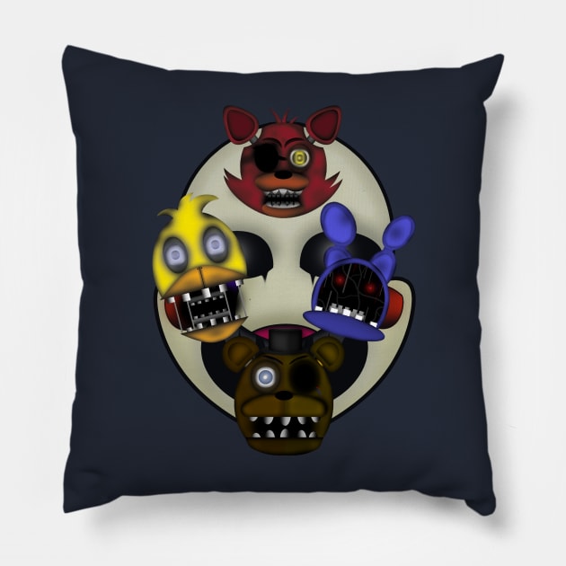 Five Nights at Freddy's 2 Pillow by Colonius