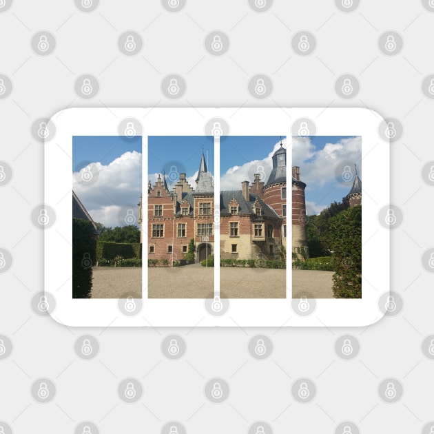 Mheer Castle, locally known as Kasteel van Mheer, lies in the village of the same name, in the province of Limburg in the Netherlands (1314). The Netherlands. Magnet by fabbroni-art