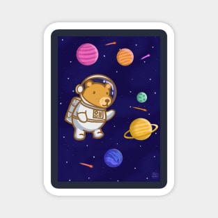 Maurice The Bear - Astronaut Magnet