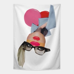 Upside Down Portrait Tapestry