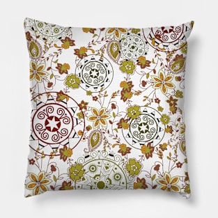 Flowers with geometric motifs Pillow